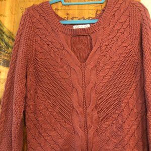 Pink Rose Rust Color Dress Size Large